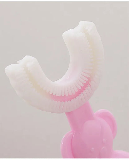 Baby U -Shaped Silicone Manual Tooth Brush With Soft & Elastic Bristles